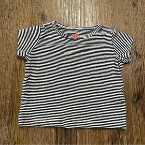 10/20$ Carter's Baby Navy and White Striped Tee size 6 months